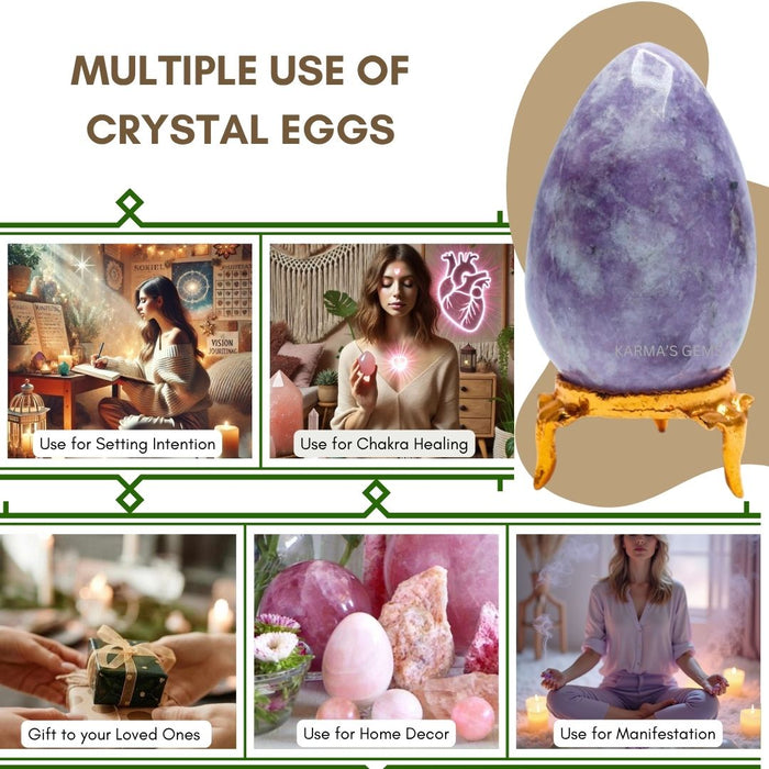 POLISHED LEPIDOLITE POCKET EGG