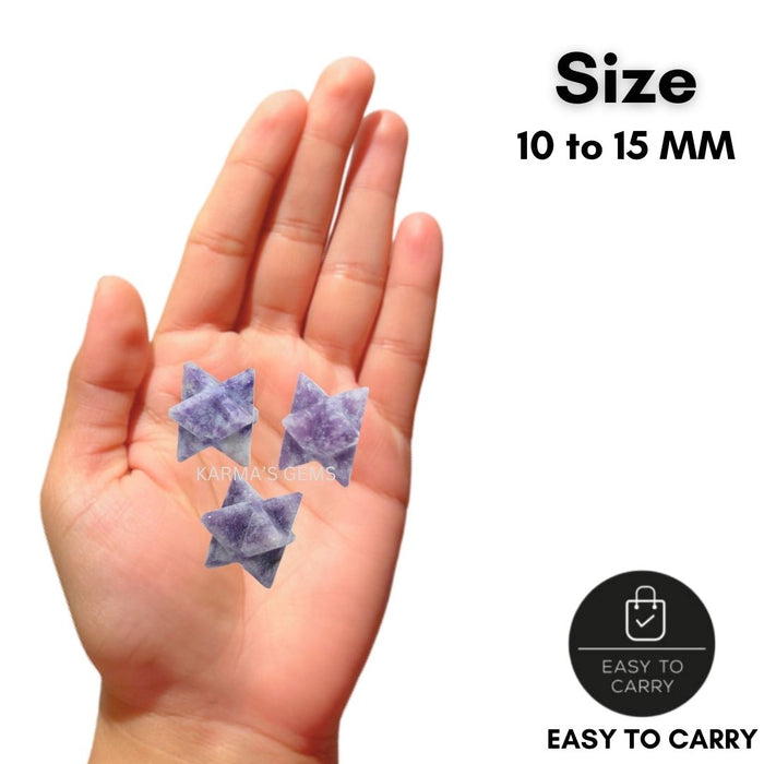 5 PCS MARKABA LEPIDOLITE STAR SET