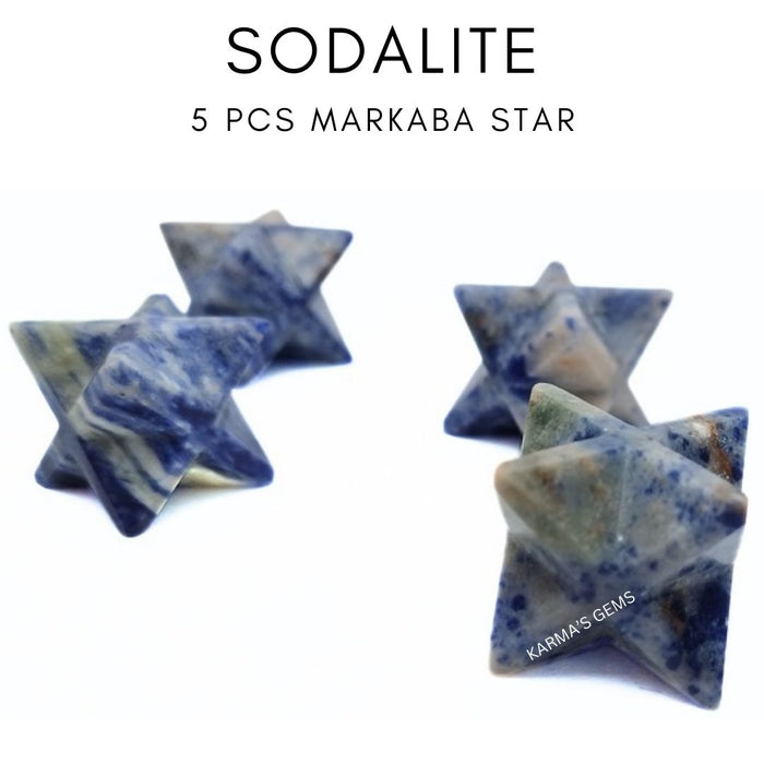5 PCS MARKABA SODALITE STAR SET