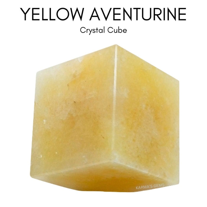 YELLOW AVENTURINE STONE CUBE