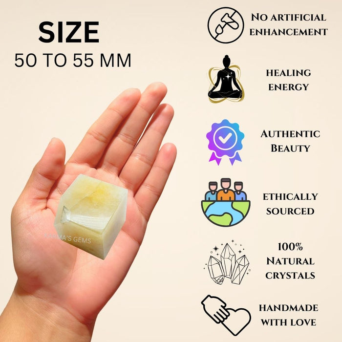 YELLOW AVENTURINE STONE CUBE