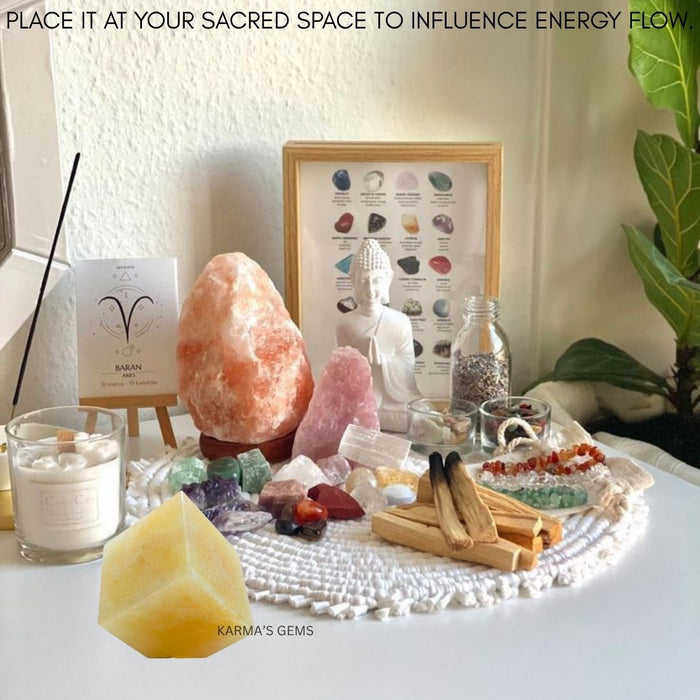 YELLOW AVENTURINE STONE CUBE