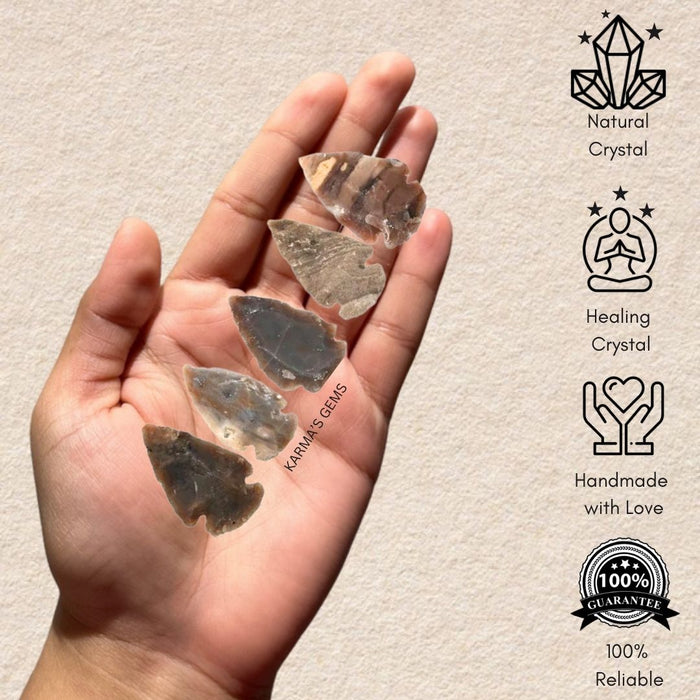 1" TO 1.5" FANCY JASPER SPEARHEAD ARROWHEAD