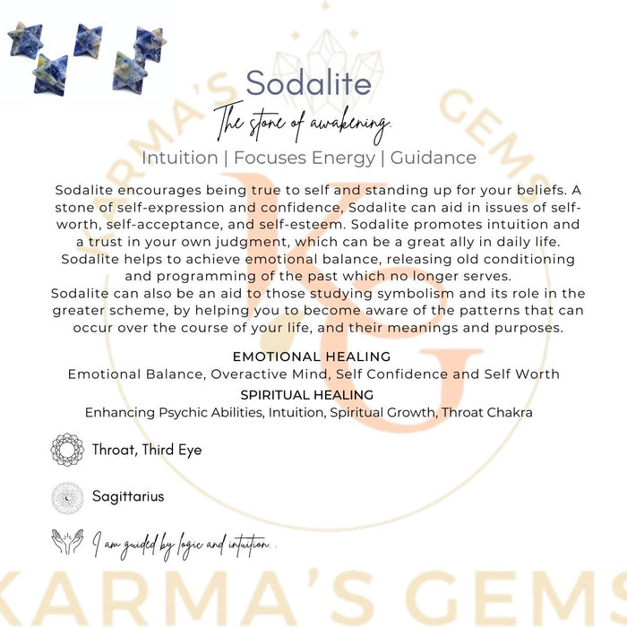 5 PCS MARKABA SODALITE STAR SET
