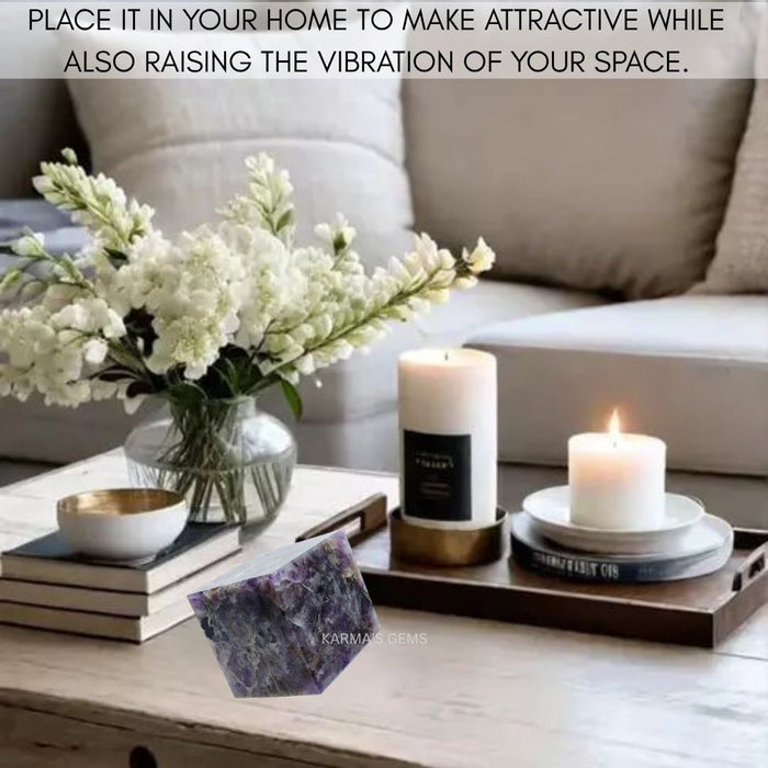 AMETHYST STONE CUBE