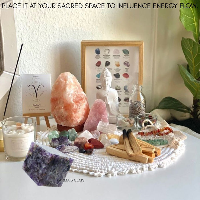 AMETHYST STONE CUBE
