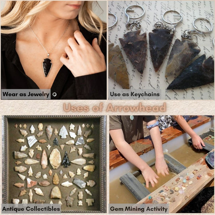 4" TO 4.5" BLACK OBSIDIAN ARROWHEAD
