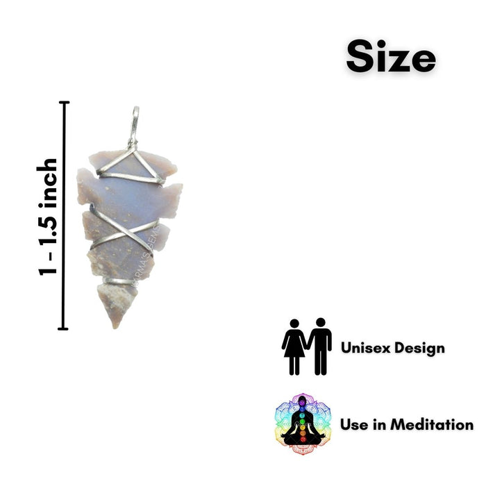 1" TO 1.5" FANCY JASPER SPEARHEAD ARROWHEAD PENDANT