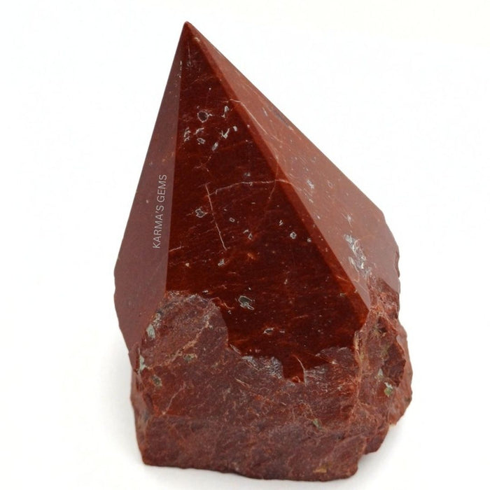 RED JASPER STONE CUT BASE POLISH POINT