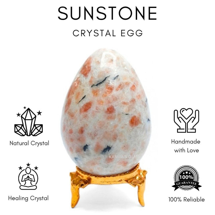 POLISHED SUNSTONE POCKET EGG