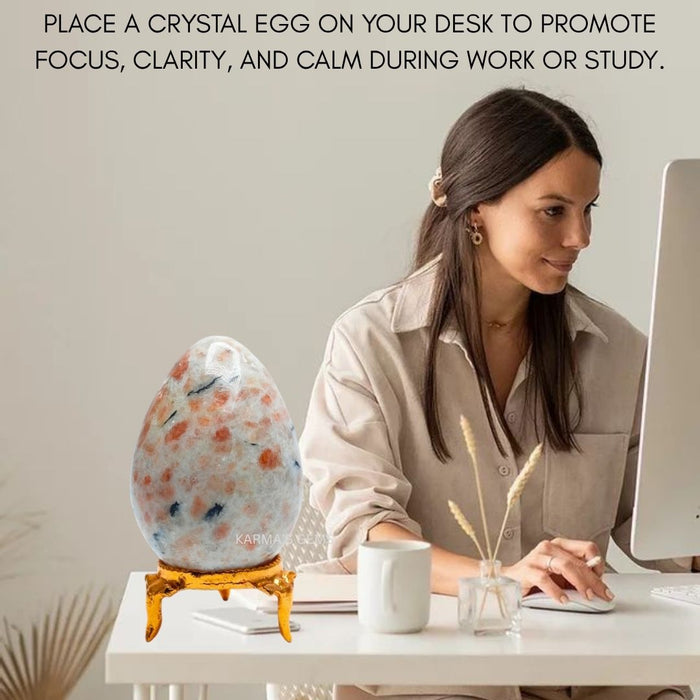 POLISHED SUNSTONE POCKET EGG