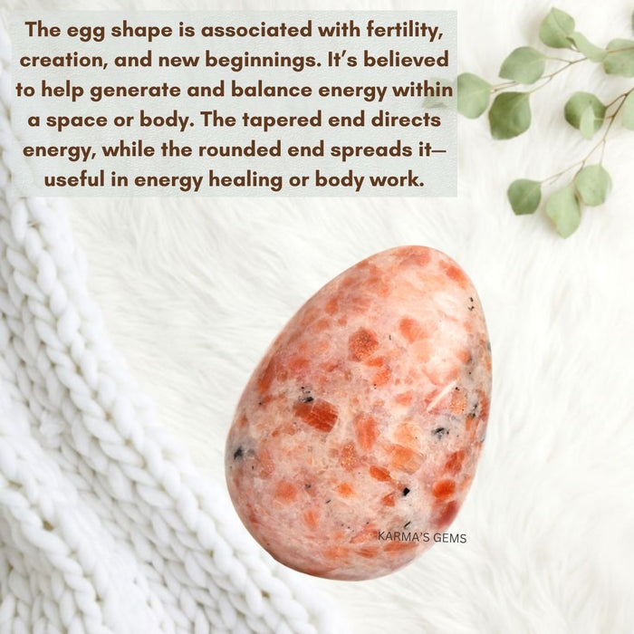 POLISHED SUNSTONE POCKET EGG