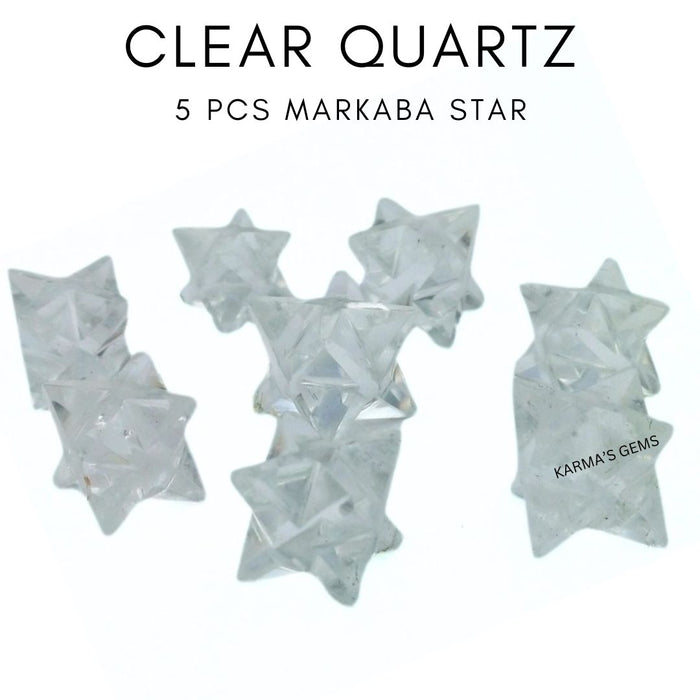 7 PCS MARKABA STAR CLEAR QUARTZ SET