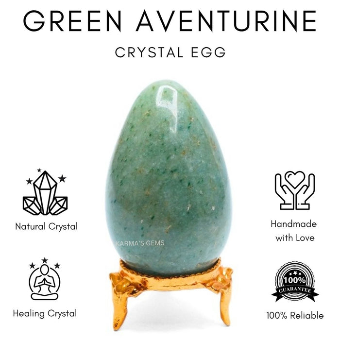 POLISHED GREEN AVENTURINE POCKET EGG