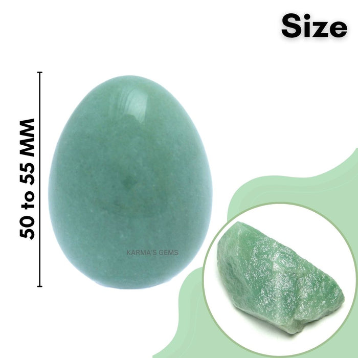 POLISHED GREEN AVENTURINE POCKET EGG