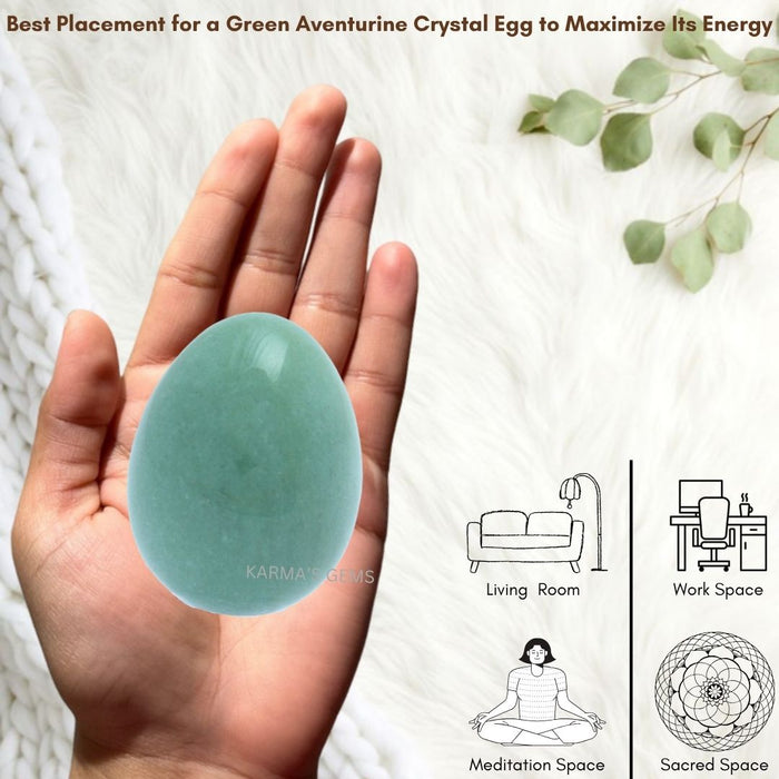 POLISHED GREEN AVENTURINE POCKET EGG
