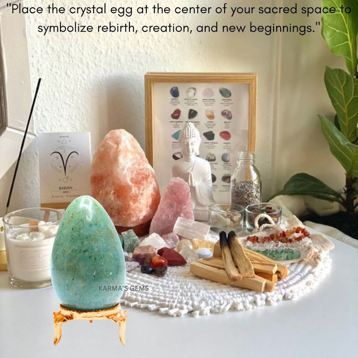 POLISHED GREEN AVENTURINE POCKET EGG