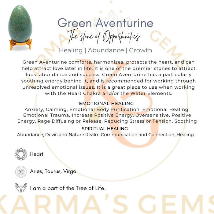 POLISHED GREEN AVENTURINE POCKET EGG