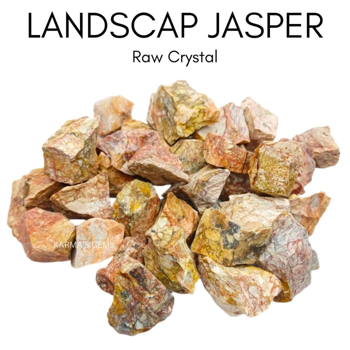 2 PCS 15 TO 25 MM LANDSCAP JASPER ROUGH STONE