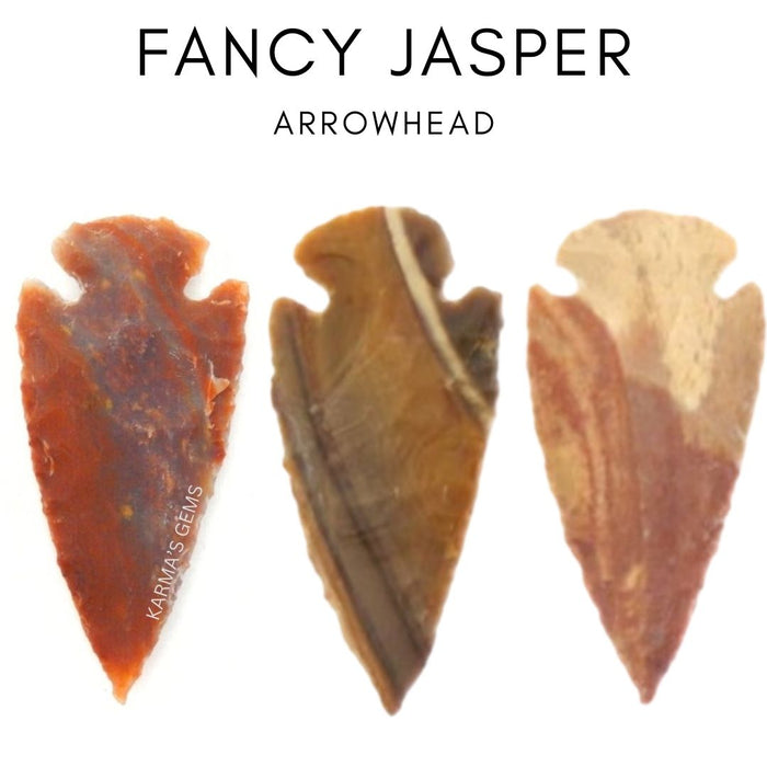 2" TO 2.5" FANCY JASPER SPEARHEAD ARROWHEAD