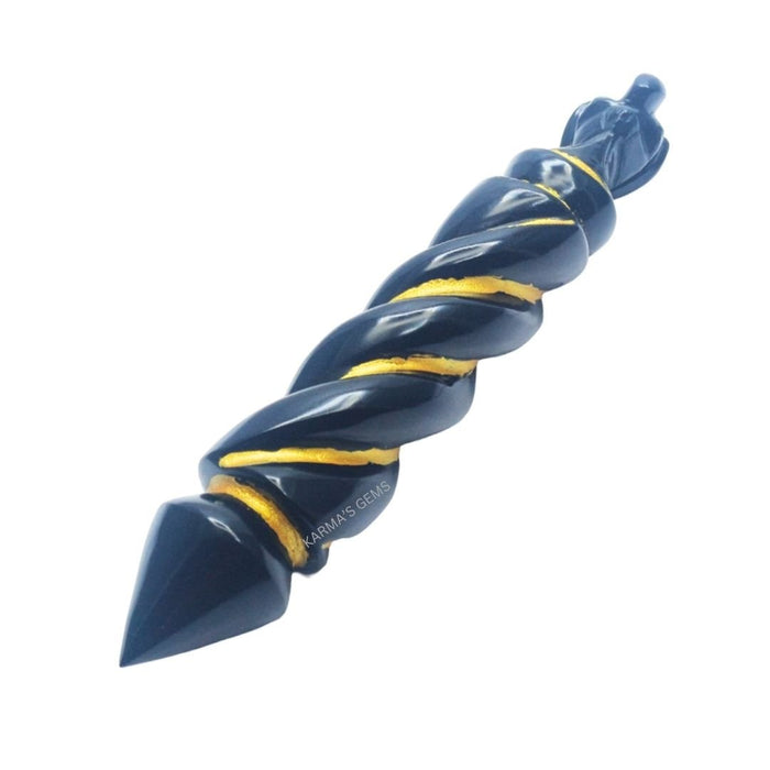 BLACK OBSIDIAN ANGEL WAND
