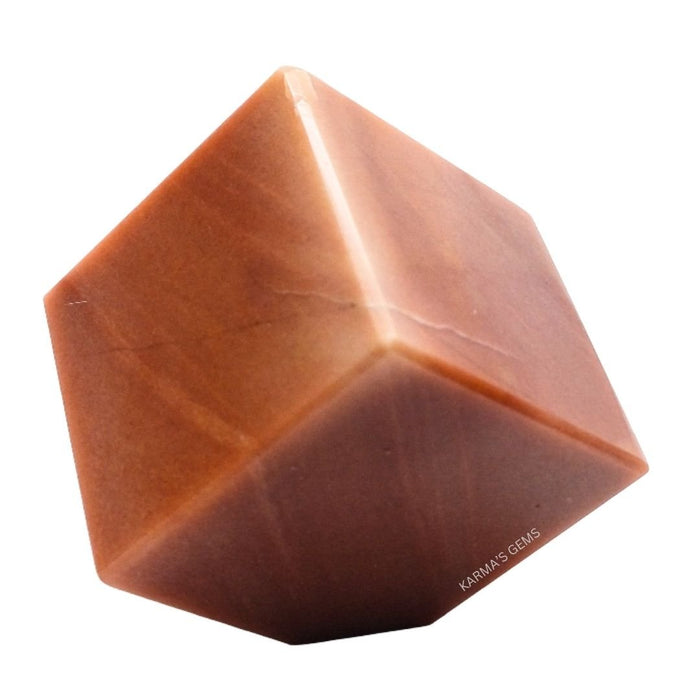ORANGE AVENTURINE STONE CUBE