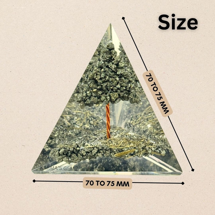 PYRITE TREE ORGONITE PYRAMID