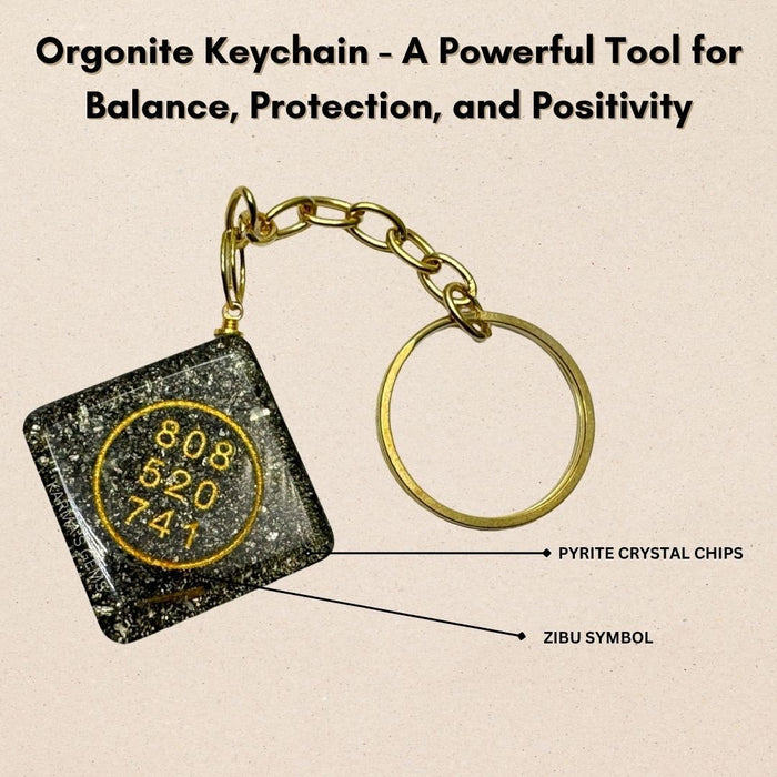PYRITE ZIBU KEYCHAIN